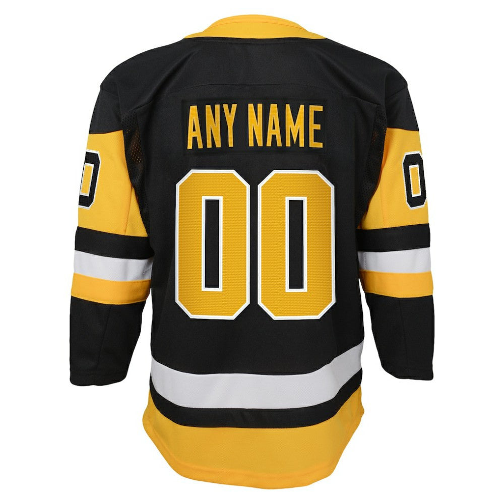 Pittsburgh Penguins Youth Home Premier Custom Jersey - Black | NHL discount