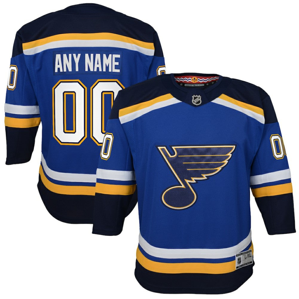 St. Louis Blues Youth Home Premier Custom Jersey - Blue | NHL online