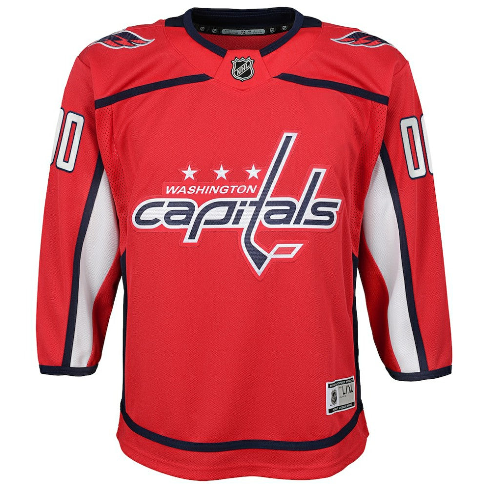 Washington Capitals Youth Home Custom Premier Jersey - Red | NHL Clearance