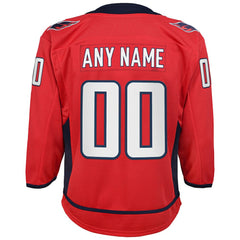 Washington Capitals Youth Home Custom Premier Jersey - Red | NHL Clearance