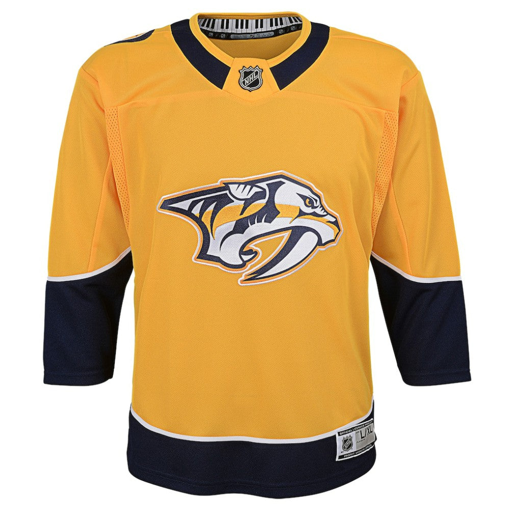 Nashville Predators Youth Home Premier Blank Jersey - Yellow | NHL sale