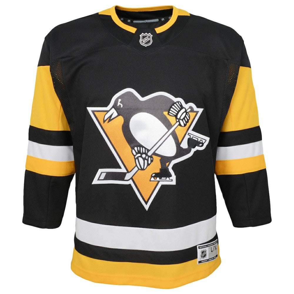 Pittsburgh Penguins Youth Home Premier Blank Jersey - Black | NHL on sale