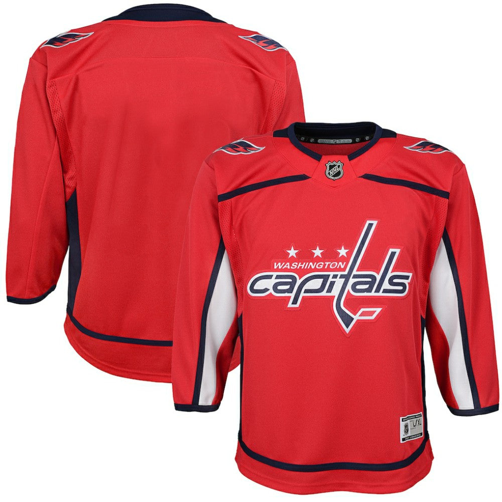 Washington Capitals Youth Home Blank Premier Jersey - Red | NHL near me