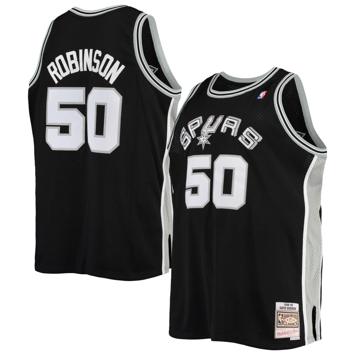 Mitchell & Ness David Robinson San Antonio Spurs 1998/99 Big & Tall Hardwood Classics Swingman Jersey Black
