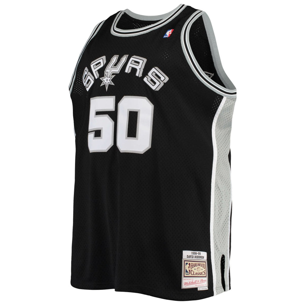 Mitchell & Ness David Robinson San Antonio Spurs 1998/99 Big & Tall Hardwood Classics Swingman Jersey Black