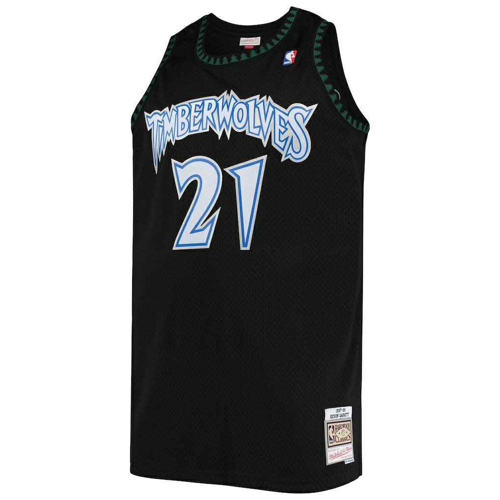Mitchell & Ness Kevin Garnett Minnesota Timberwolves 1997/98 Big & Tall Hardwood Classics Swingman Jersey Black