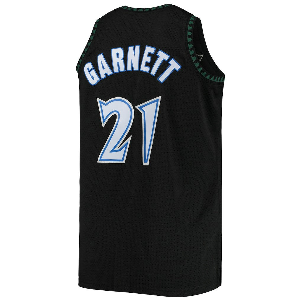 Mitchell & Ness Kevin Garnett Minnesota Timberwolves 1997/98 Big & Tall Hardwood Classics Swingman Jersey Black