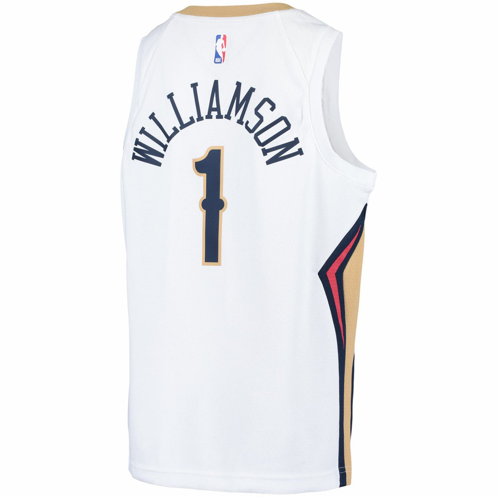 Nike Zion Williamson New Orleans Pelicans Youth Swingman Player Jersey Association Edition White
