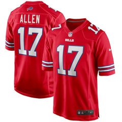 Josh Allen Buffalo Bills Alternate Game Player Jersey - Red - Nike