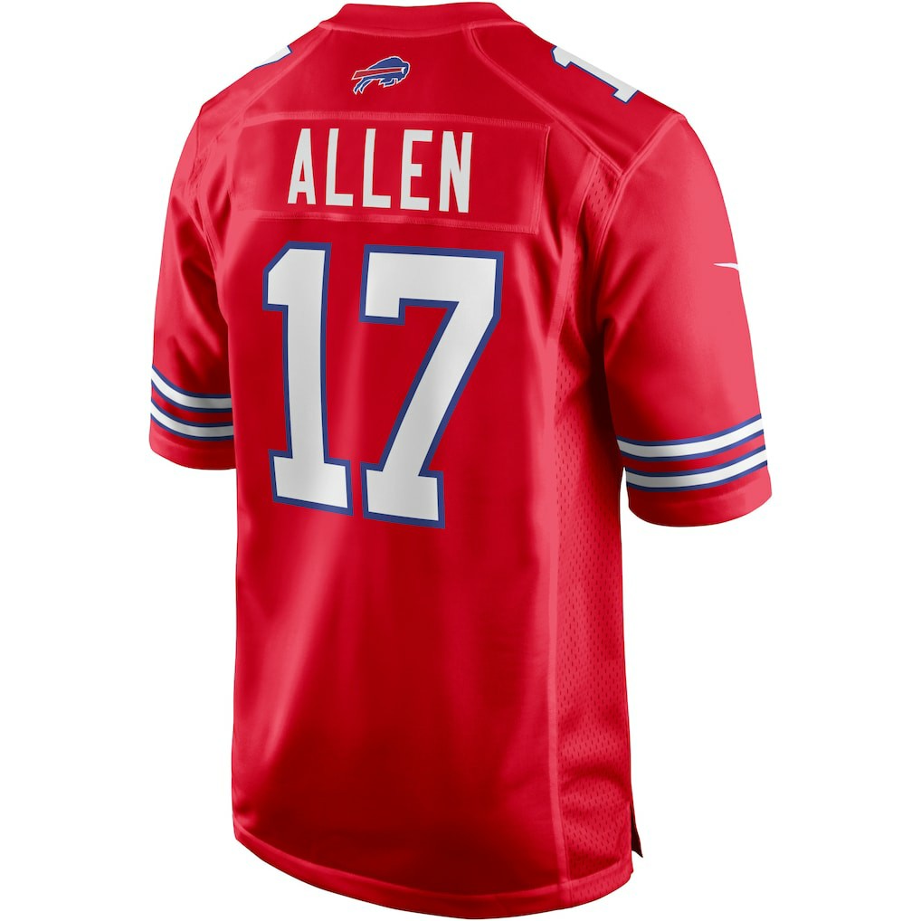 Josh Allen Buffalo Bills Alternate Game Player Jersey - Red - Nike