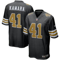 Alvin Kamara New Orleans Saints Alternate Game Jersey - Black - Nike