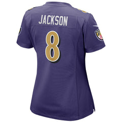 Lamar Jackson Baltimore Ravens Women's Alternate Game Player Jersey - Purple - Nike