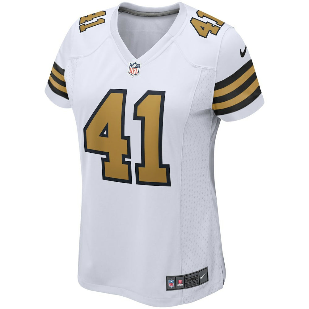 Alvin Kamara New Orleans Saints Women's Alternate Game Player Jersey - White - Nike