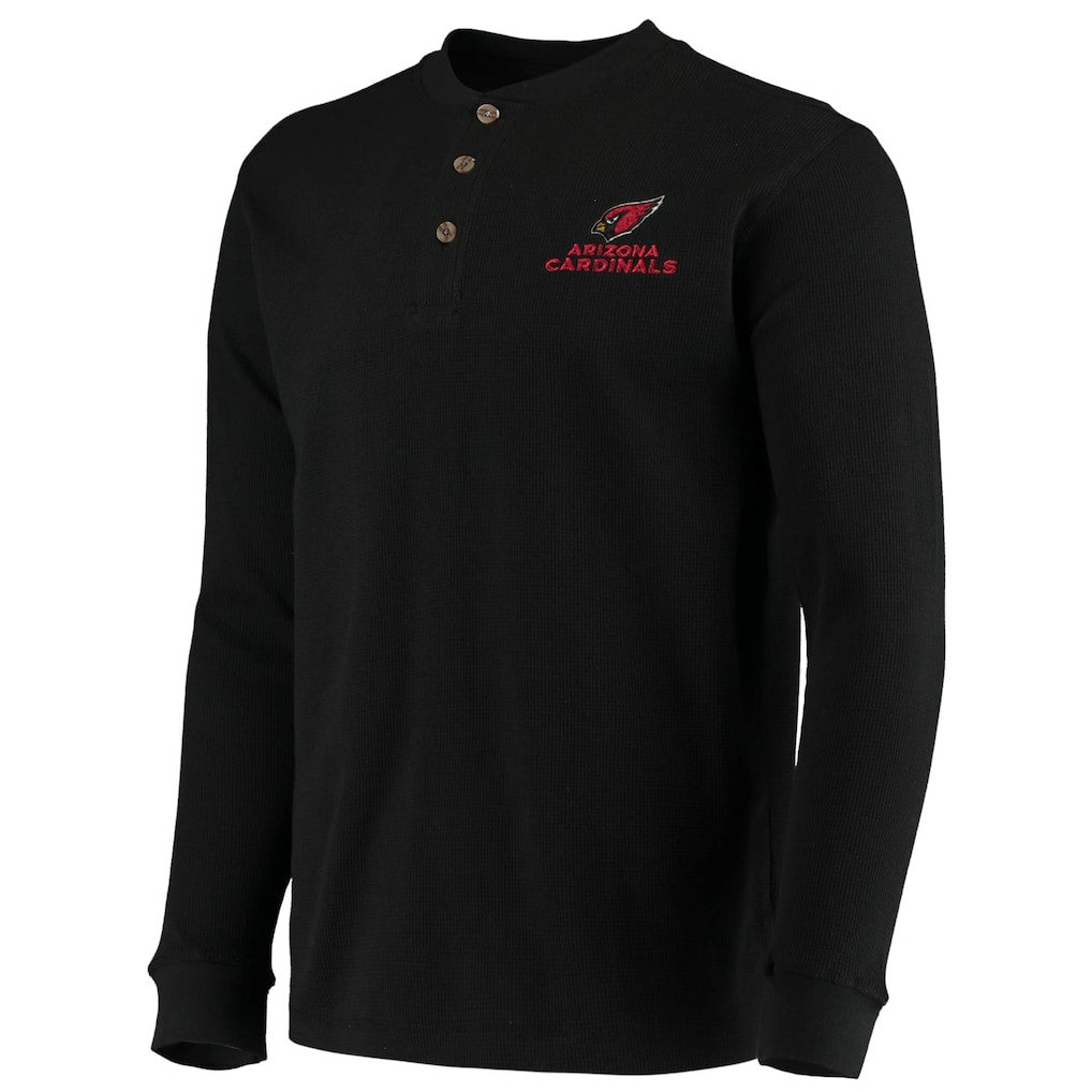 Arizona Cardinals Dunbrooke Logo Maverick Thermal Henley Long Sleeve T-Shirt - Black - NFL