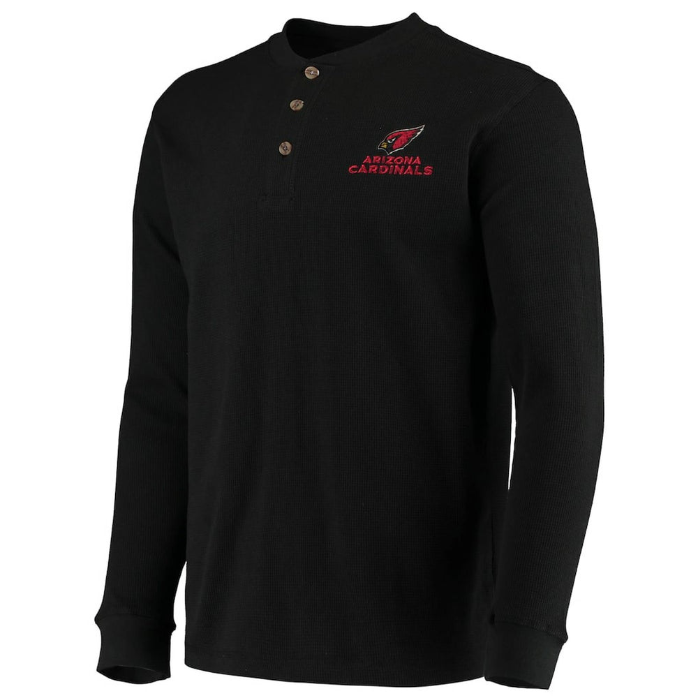 Arizona Cardinals Dunbrooke Logo Maverick Thermal Henley Long Sleeve T-Shirt - Black - NFL