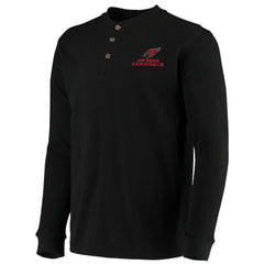 Arizona Cardinals Dunbrooke Logo Maverick Thermal Henley Long Sleeve T-Shirt - Black - NFL