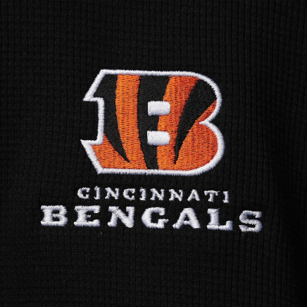 Cincinnati Bengals Dunbrooke Logo Maverick Thermal Henley Long Sleeve T-Shirt - Black - NFL