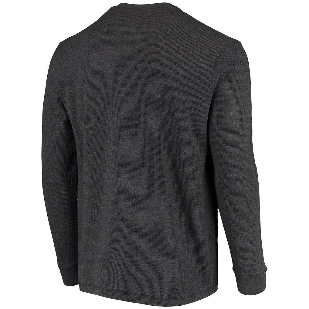 Cleveland Browns Dunbrooke Logo Maverick Thermal Henley Long Sleeve T-Shirt - Charcoal - NFL