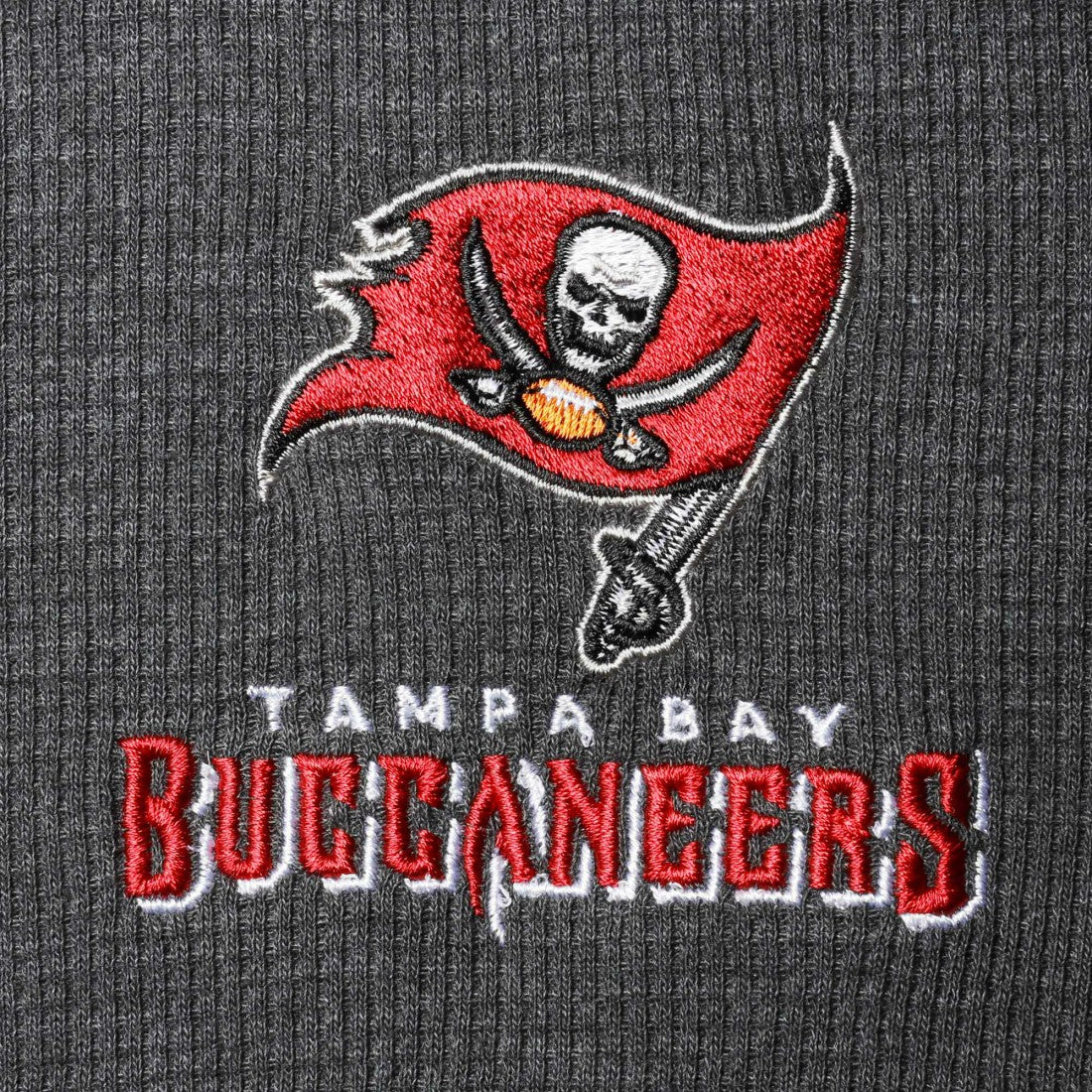Tampa Bay Buccaneers Dunbrooke Logo Maverick Thermal Henley Long Sleeve T-Shirt - Charcoal - NFL