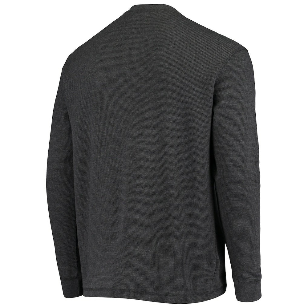 Miami Dolphins Dunbrooke Logo Maverick Thermal Henley Long Sleeve T-Shirt - Charcoal - NFL