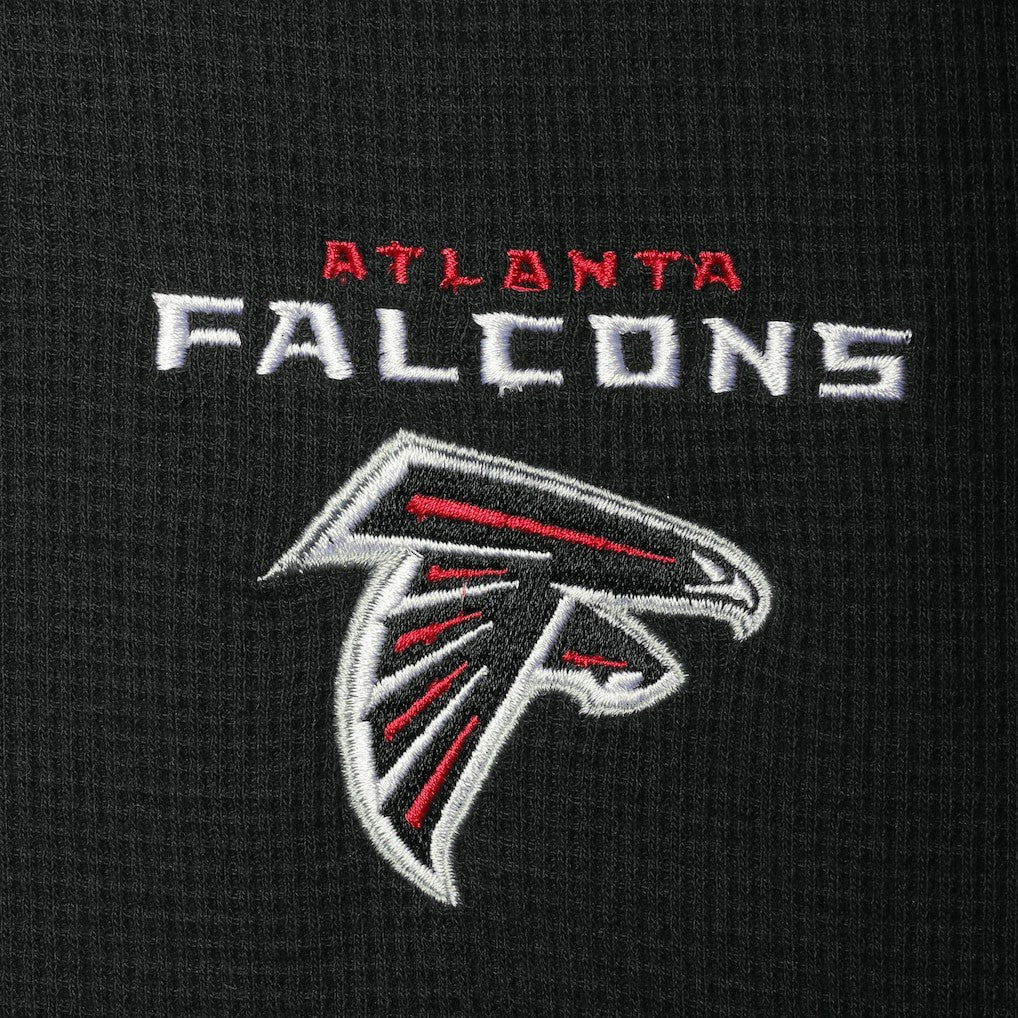 Atlanta Falcons Dunbrooke Logo Maverick Thermal Henley Long Sleeve T-Shirt - Black - NFL