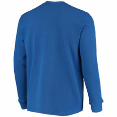 New York Giants Dunbrooke Logo Maverick Thermal Henley Long Sleeve T-Shirt - Royal - NFL