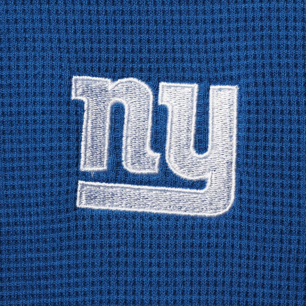 New York Giants Dunbrooke Logo Maverick Thermal Henley Long Sleeve T-Shirt - Royal - NFL