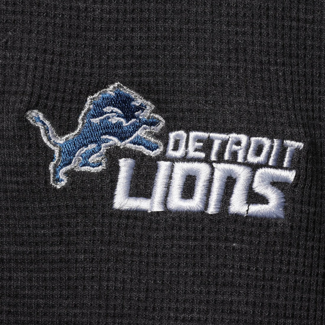 Detroit Lions Dunbrooke Logo Maverick Thermal Henley Long Sleeve T-Shirt - Charcoal - NFL