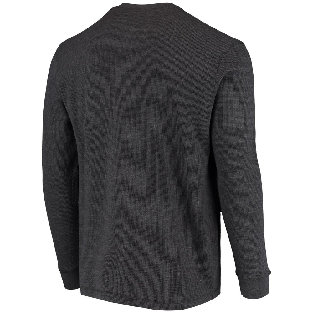 Detroit Lions Dunbrooke Logo Maverick Thermal Henley Long Sleeve T-Shirt - Charcoal - NFL