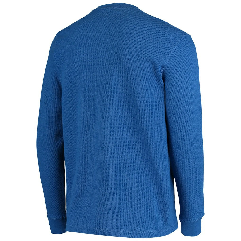 Los Angeles Rams Dunbrooke Logo Maverick Thermal Henley Long Sleeve T-Shirt - Royal - NFL