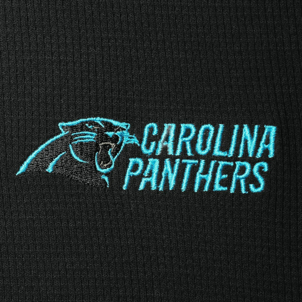 Carolina Panthers Dunbrooke Logo Maverick Thermal Henley Long Sleeve T-Shirt - Black - NFL