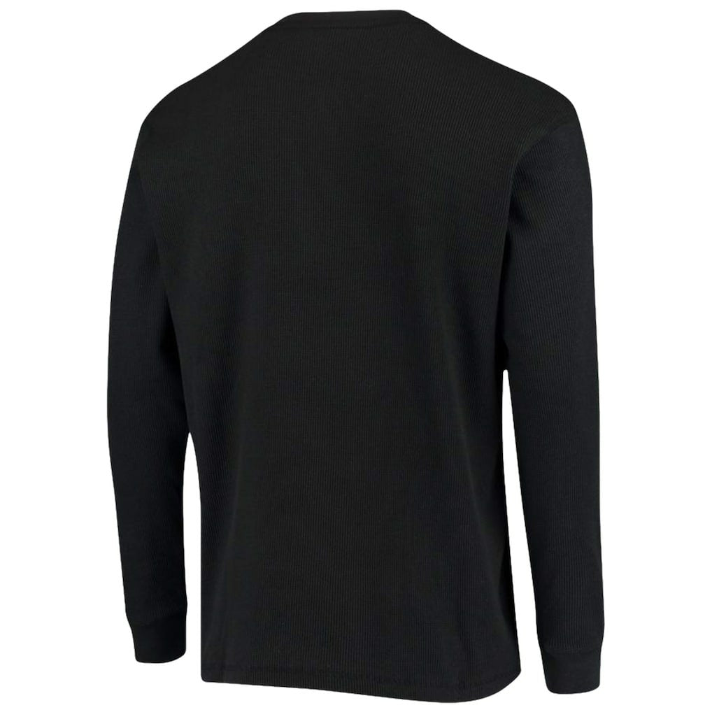 Carolina Panthers Dunbrooke Logo Maverick Thermal Henley Long Sleeve T-Shirt - Black - NFL