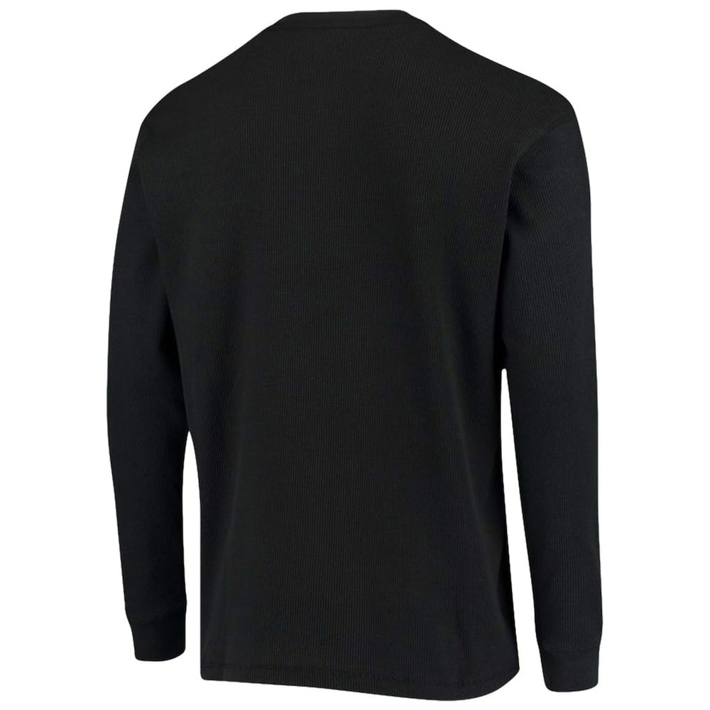Carolina Panthers Dunbrooke Logo Maverick Thermal Henley Long Sleeve T-Shirt - Black - NFL