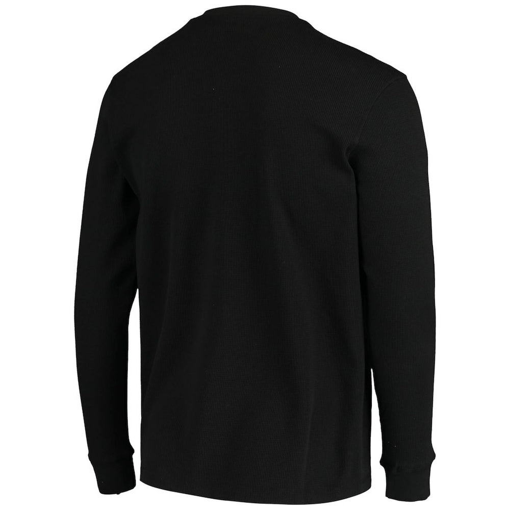 Las Vegas Raiders Dunbrooke Logo Maverick Thermal Henley Long Sleeve T-Shirt - Black - NFL