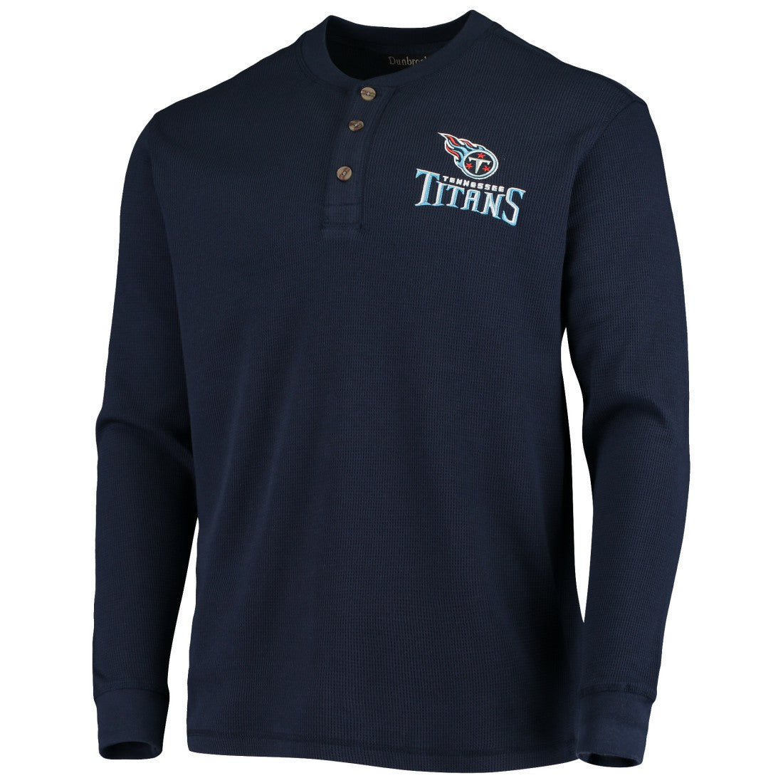 Tennessee Titans Dunbrooke Logo Maverick Thermal Henley Long Sleeve T-Shirt - Navy - NFL
