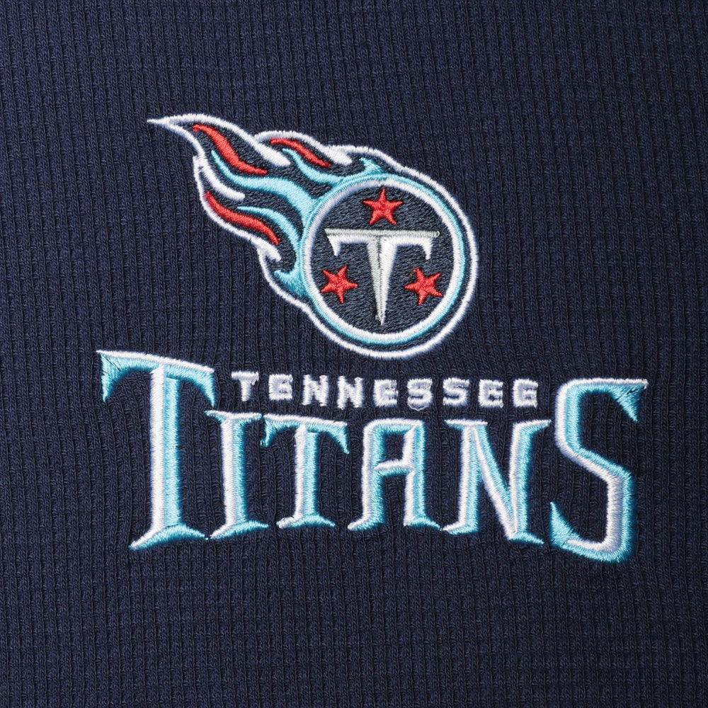 Tennessee Titans Dunbrooke Logo Maverick Thermal Henley Long Sleeve T-Shirt - Navy - NFL