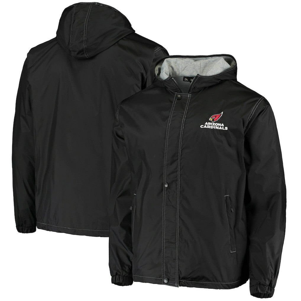 Arizona Cardinals Dunbrooke Logo Legacy Stadium Full-Zip Jacket- Black - NFL