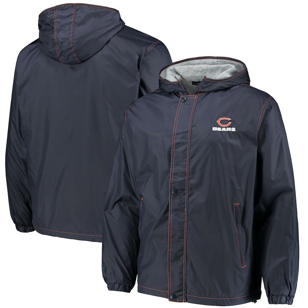 Chicago Bears Dunbrooke Logo Legacy Stadium Full-Zip Jacket- Navy - NFL