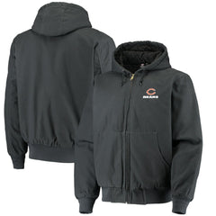 Chicago Bears Dunbrooke Dakota Cotton Canvas Hooded Jacket - Navy - NFL