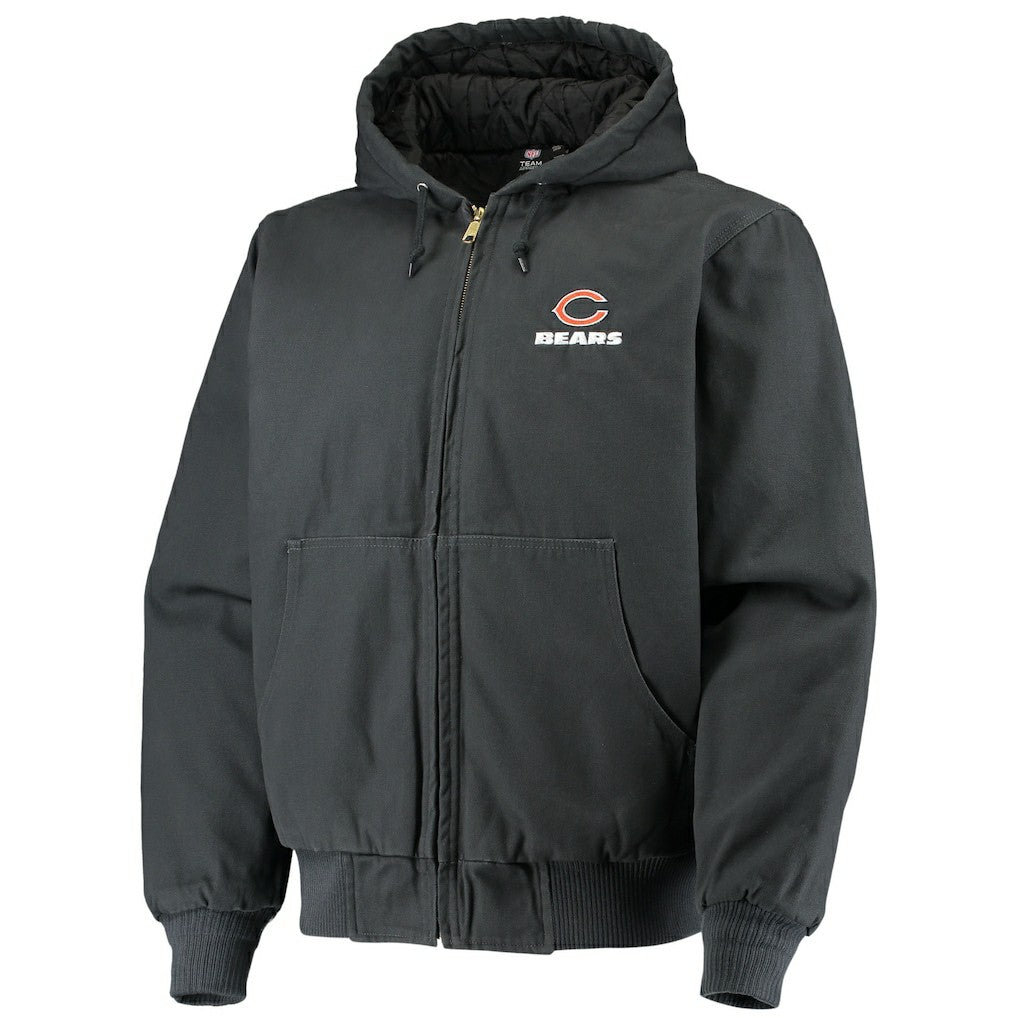 Chicago Bears Dunbrooke Dakota Cotton Canvas Hooded Jacket - Navy - NFL