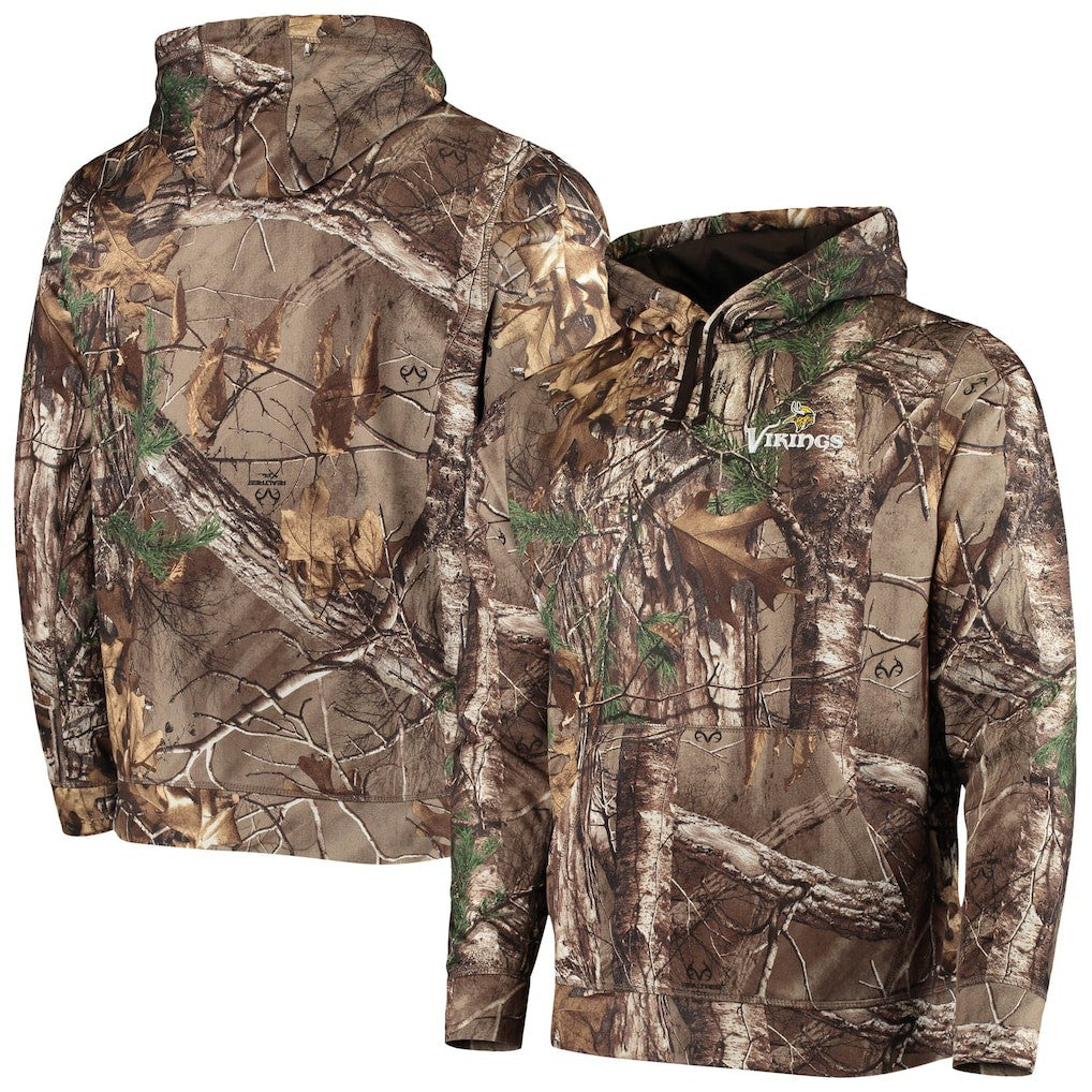 Minnesota Vikings Dunbrooke Circle Champion Tech Fleece Pullover Hoodie - Realtree Camo - NFL