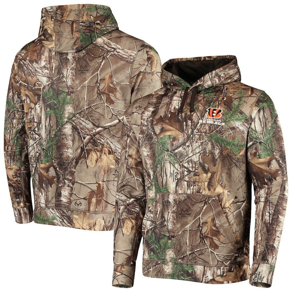 Cincinnati Bengals Dunbrooke Circle Champion Tech Fleece Pullover Hoodie - Realtree Camo - NFL