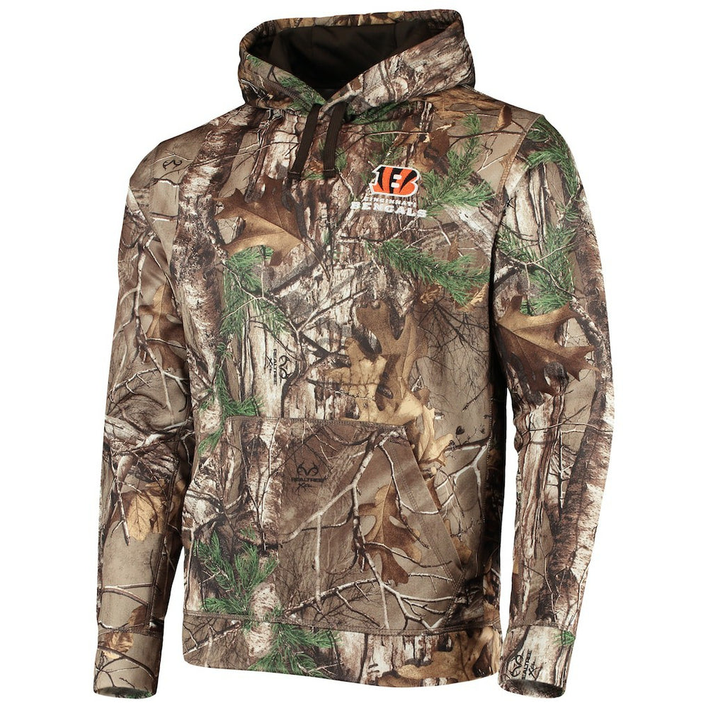 Cincinnati Bengals Dunbrooke Circle Champion Tech Fleece Pullover Hoodie - Realtree Camo - NFL
