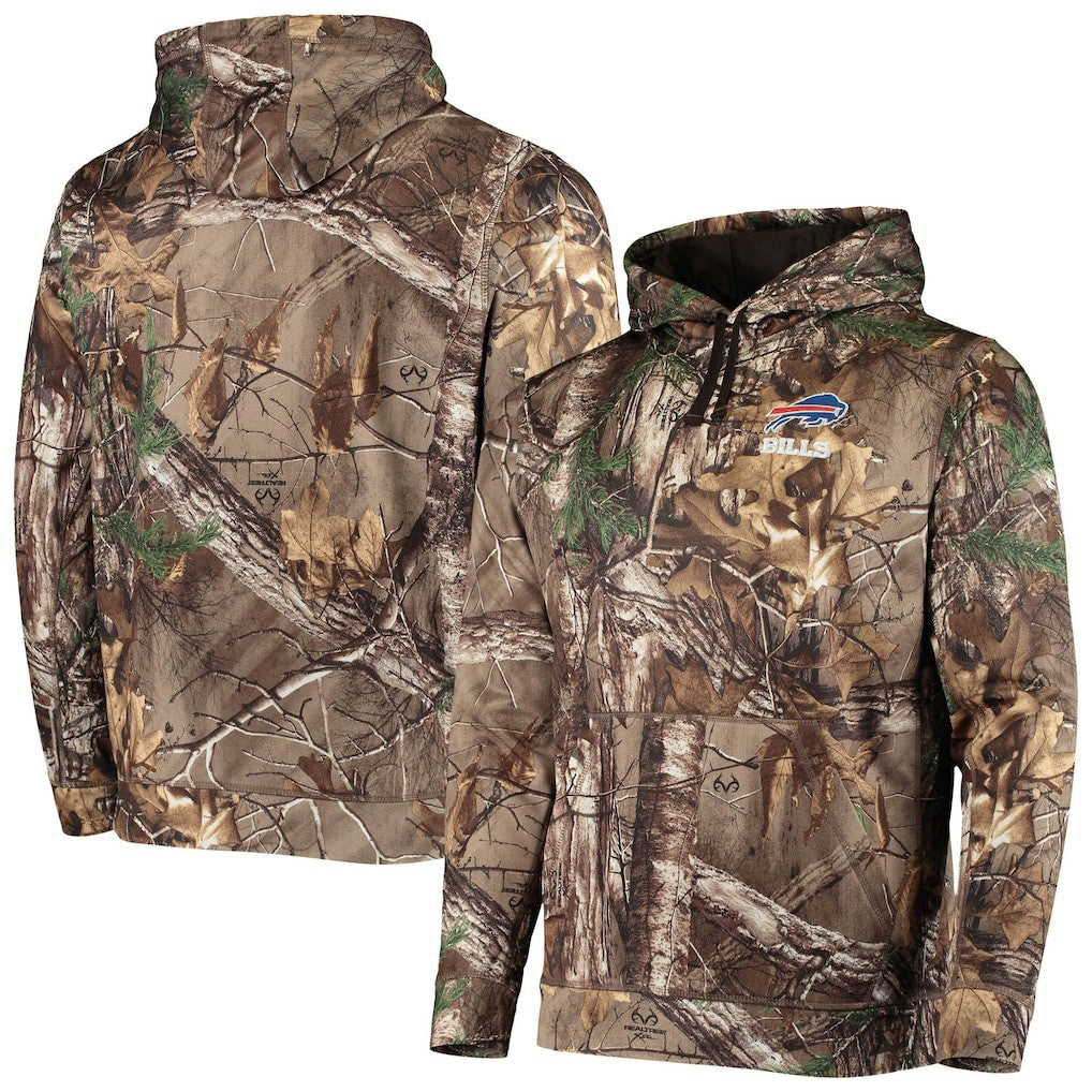 Buffalo Bills Dunbrooke Circle Champion Tech Fleece Pullover Hoodie - Realtree Camo - NFL