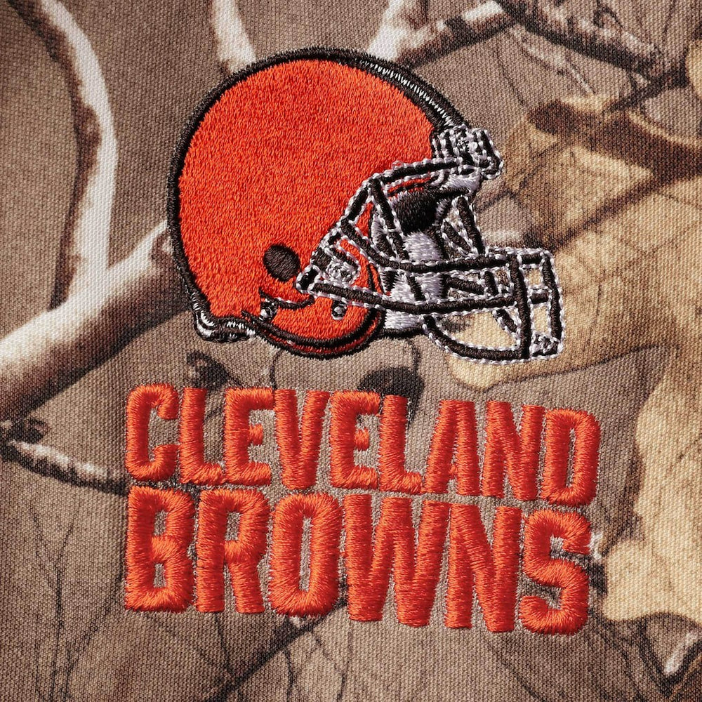 Cleveland Browns Dunbrooke Circle Champion Tech Fleece Pullover Hoodie - Realtree Camo - NFL