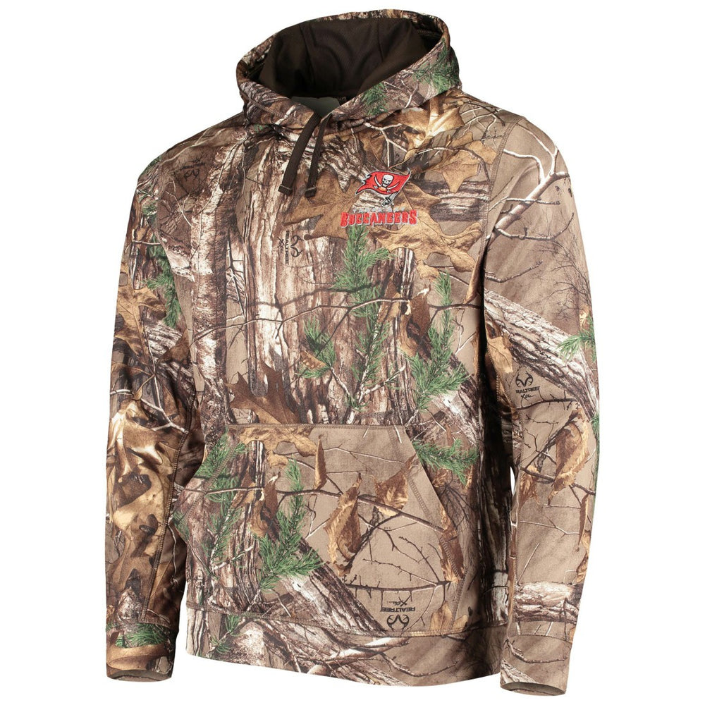Tampa Bay Buccaneers Dunbrooke Circle Champion Tech Fleece Pullover Hoodie - Realtree Camo - NFL