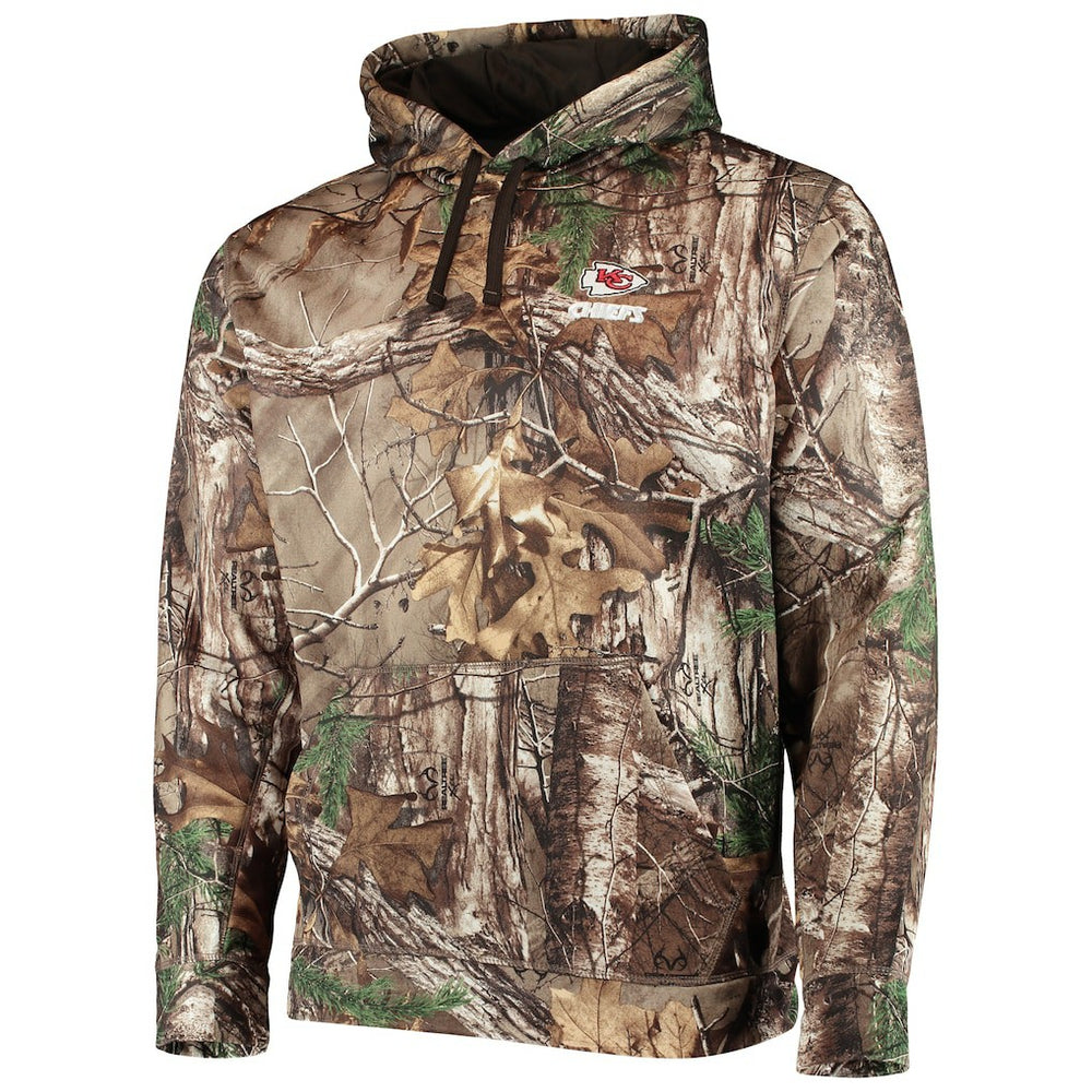 Kansas City Chiefs Dunbrooke Circle Champion Tech Fleece Pullover Hoodie - Realtree Camo - NFL