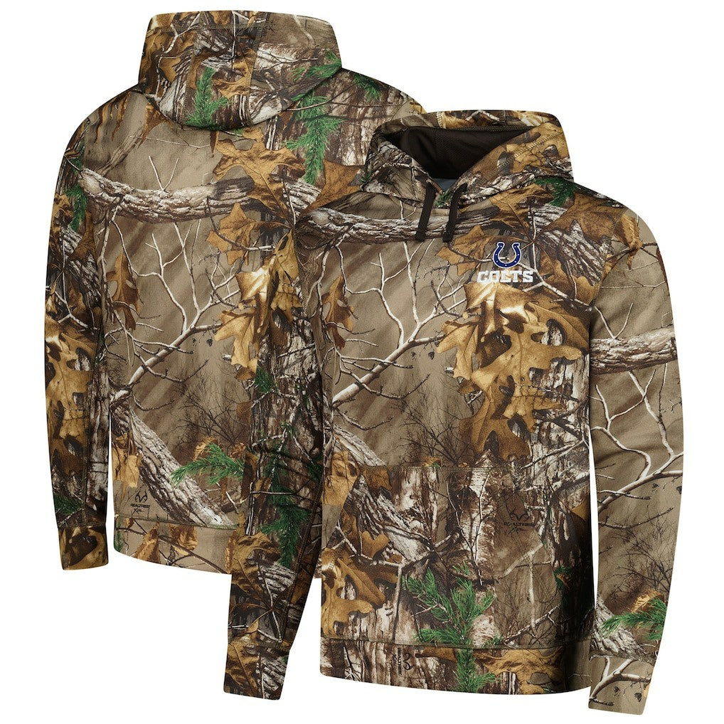 Indianapolis Colts Dunbrooke Circle Champion Tech Fleece Pullover Hoodie - Realtree Camo - NFL
