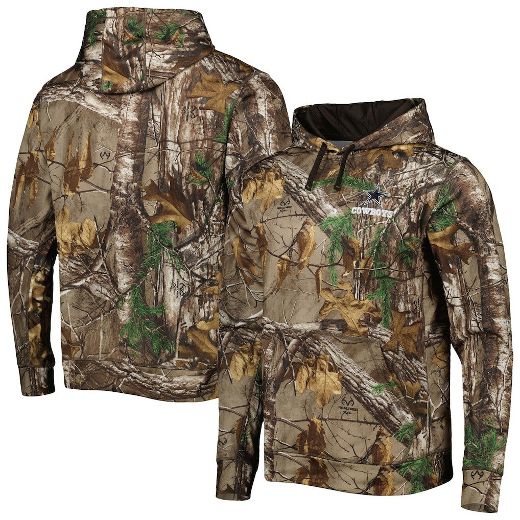 Dallas Cowboys Champion Tech Fleece Pullover Hoodie - Realtree Camo - NFL