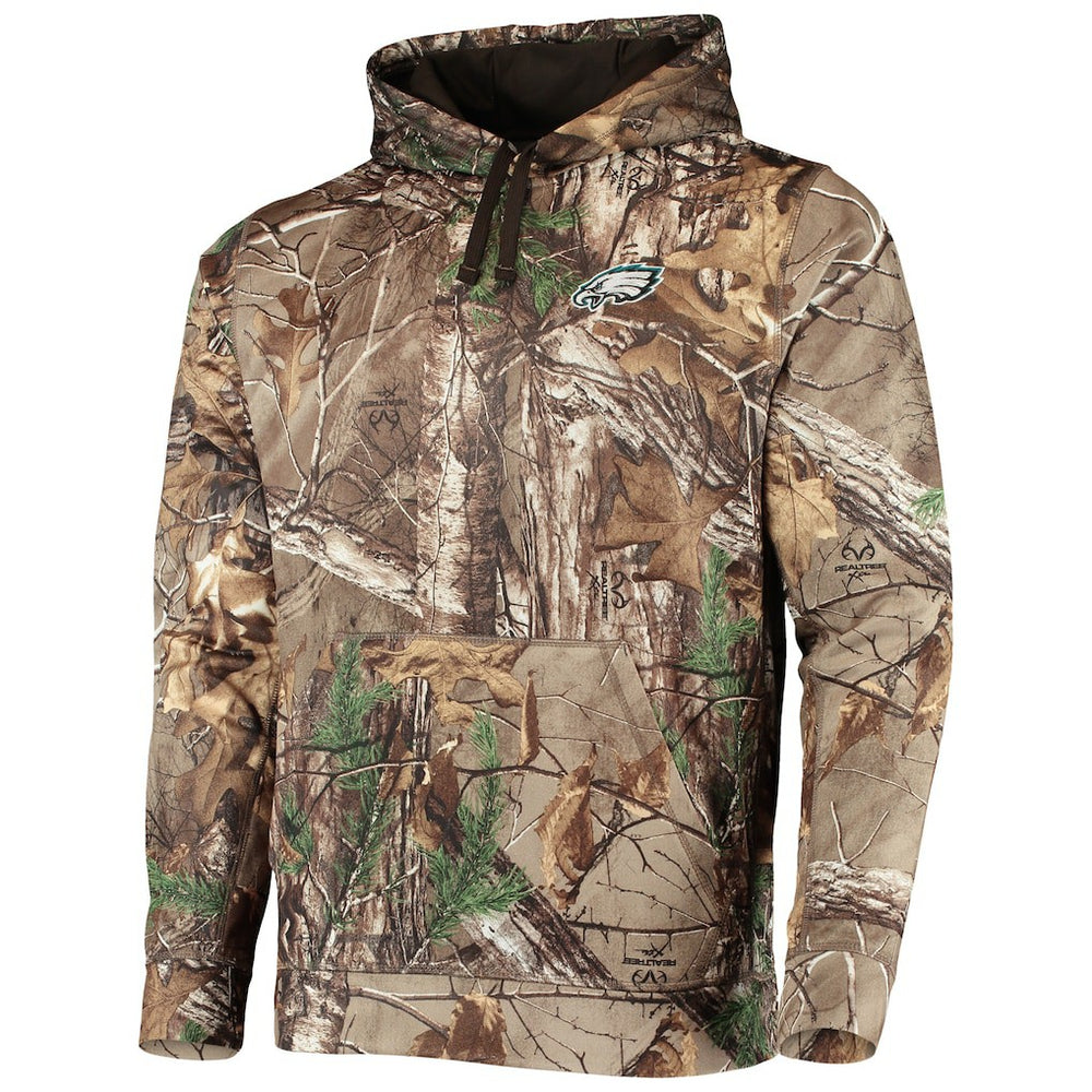 Philadelphia Eagles Dunbrooke Circle Champion Tech Fleece Pullover Hoodie - Realtree Camo - NFL